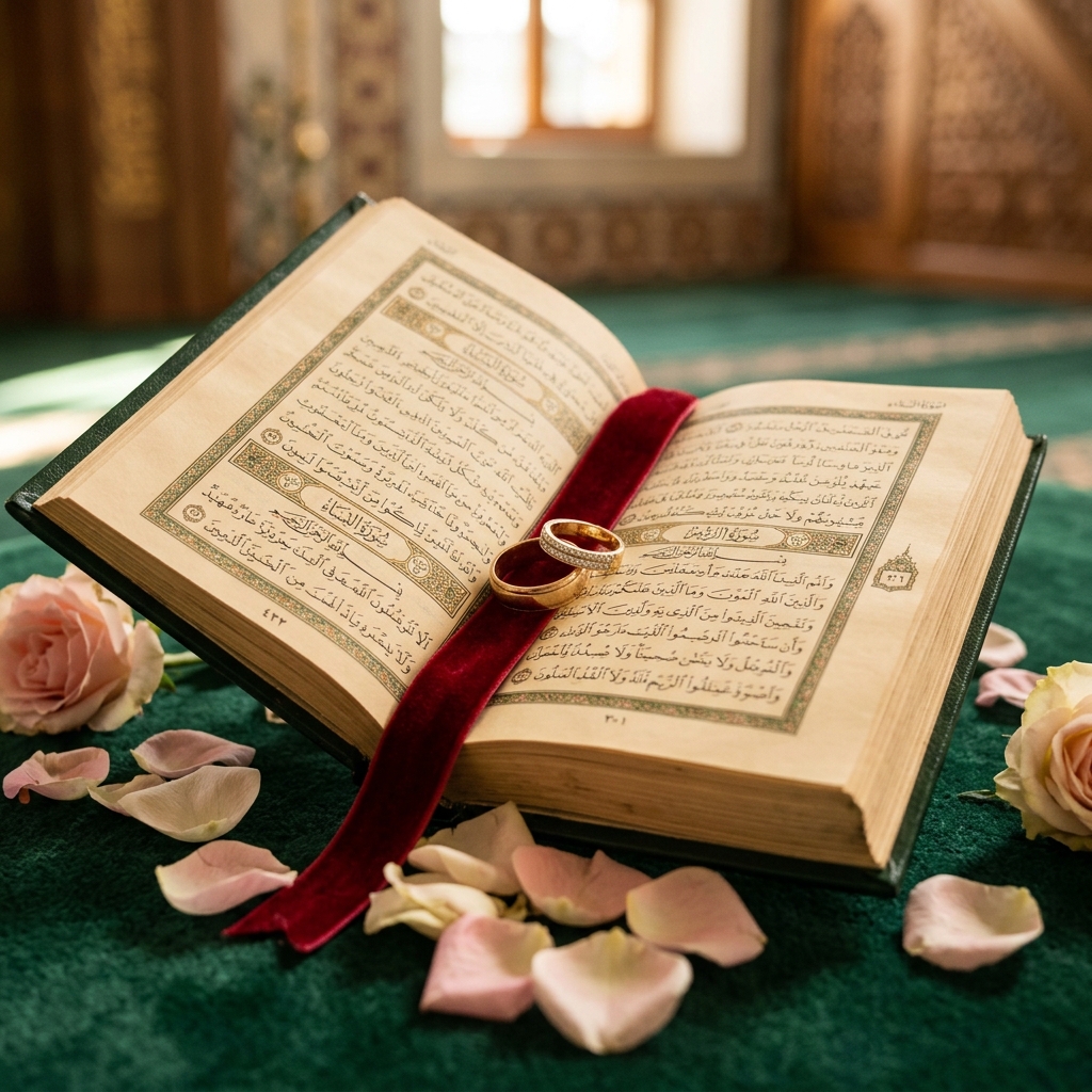 Qur'oni karim va oltin nikoh uzuklari
